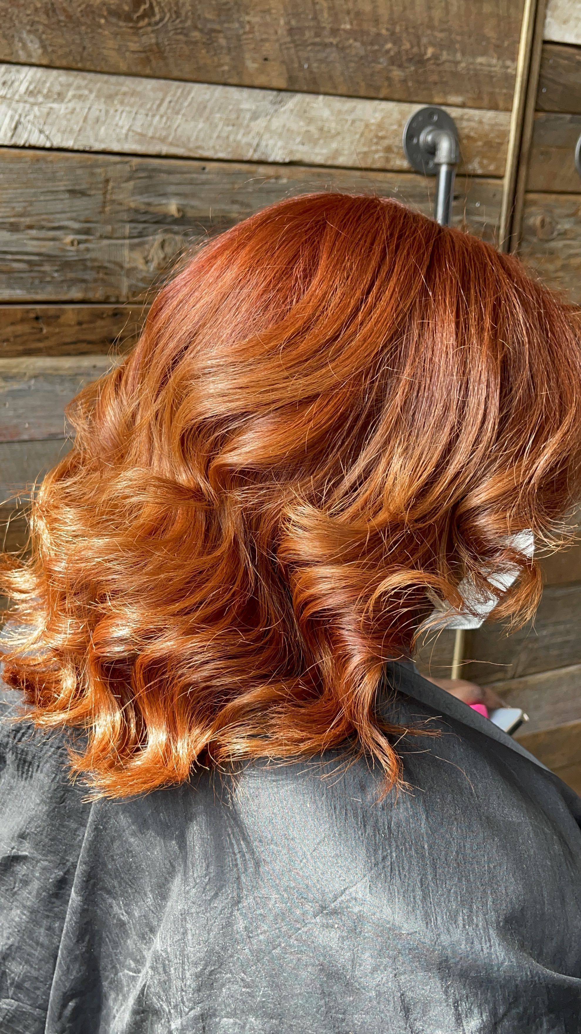 Vivid copper auburn color