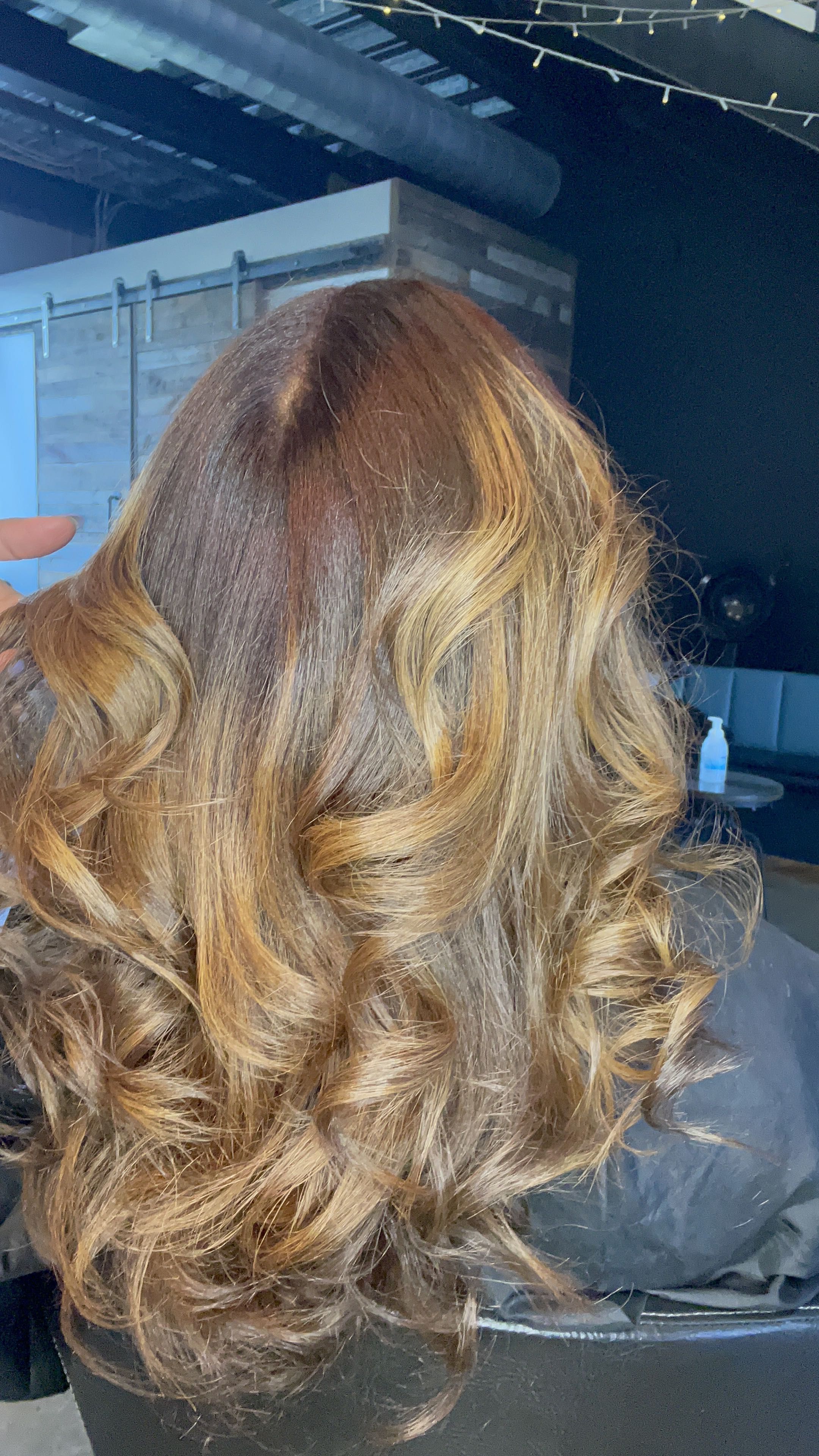 Golden honey highlights